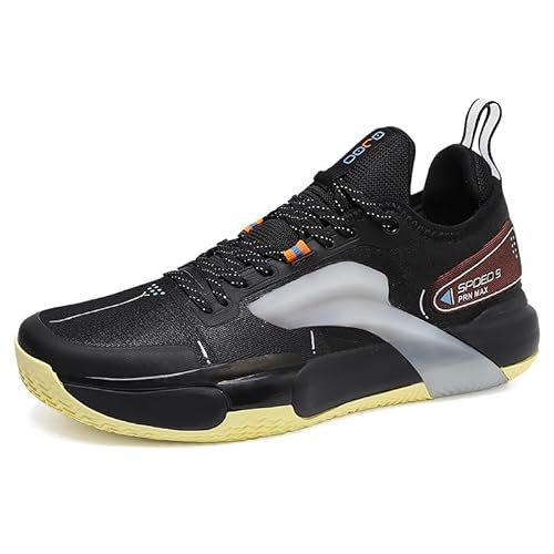 Solastride Unisex-Basketballschuhe sind leicht, gepolstert, rutschfest, verschleißfest und mit Rückprall for Trainingsstiefel for Paare(Black,38 EU) von Solastride