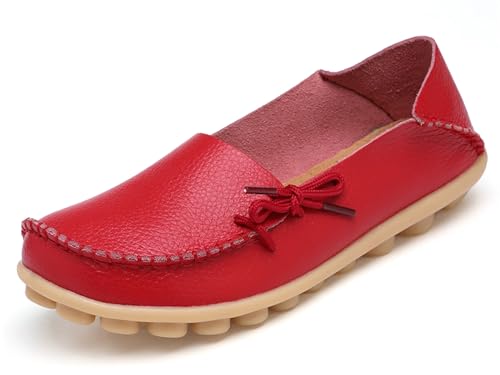 Solaud Damen Driving Loafers Leder Mokassins Atmungsaktive Ausschnitte Weiche Walking Schuhe Frauen Slip On Loafers Solaud Damen Driving Loafers Leder Mokassins Atmungsaktive Ausschnitte Weiche Walking Schuhe Frauen Slip On Loafers von Solaud