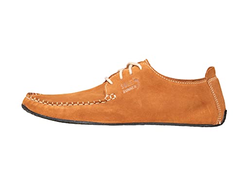 Barfußschuh Scout 3 Cognac Nubuk Leder Unisex, Größe:42, Farbe:Cognac von Sole Runner