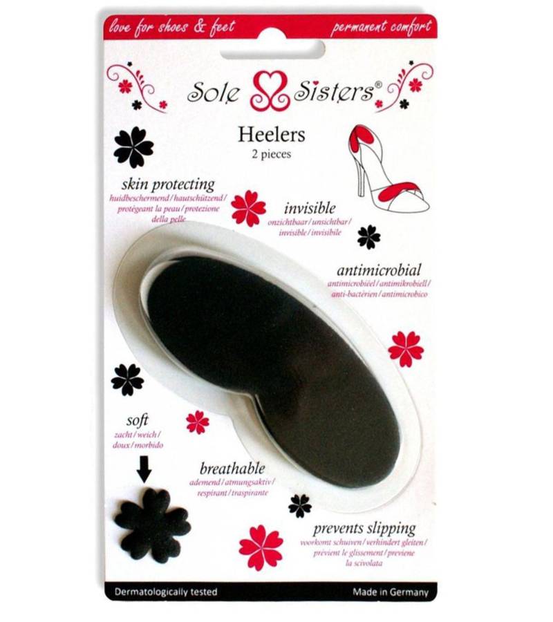 Sole Sister Heelers Stoßdämpfend und atmungsaktiv für High Heels Einlegesohle Schwarz/Grau von Sole Sisters