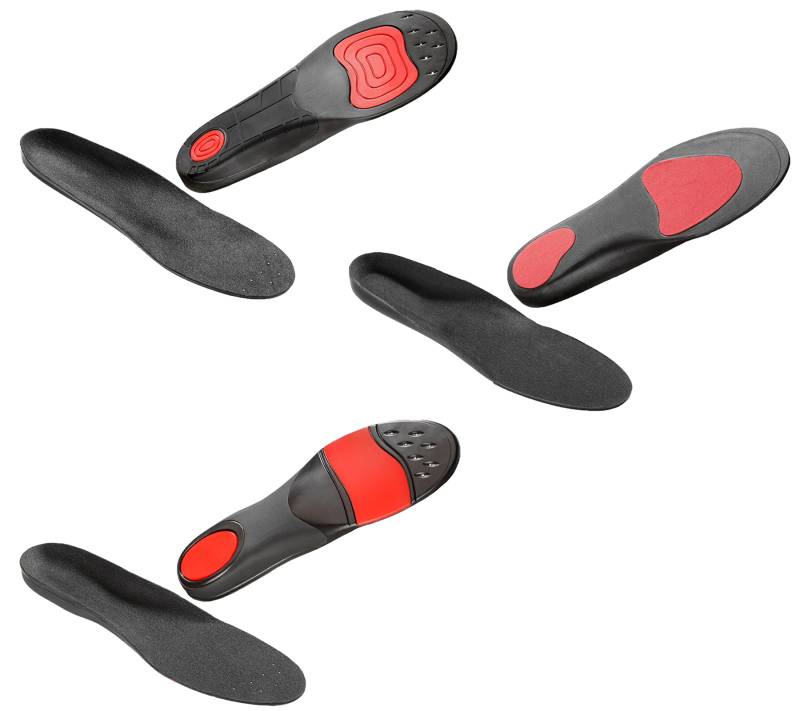 SoleFoot Einlegesohlen Einlagen Hi-Performance Schuheinlage Black Deluxe Edition Schwarz/Rot für den Alltag, die Arbeit oder den Sport von SoleFoot