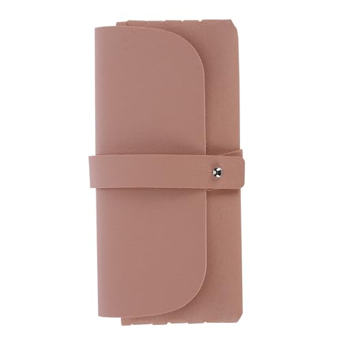 Soleebee Tragbaren Brillenetui Weich für Damen und Herren, Leder Brillenhülle Sonnenbrillen Etui Brillentasche Brillen Beutel Schutzhülle für Brillen Pouch Aufbewahrungstasche (Rosa) von Soleebee