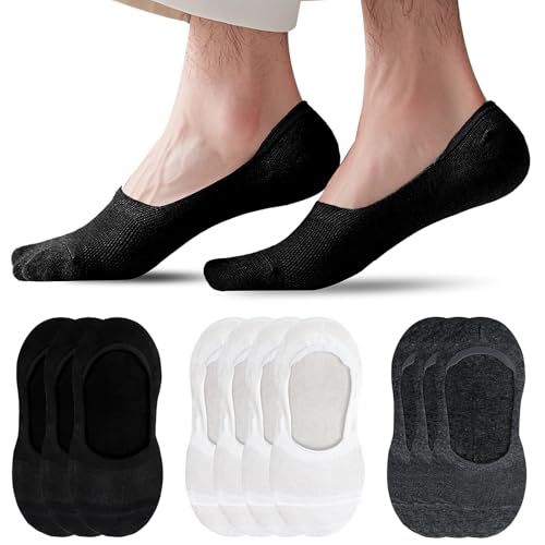 Soleeya 10 Paar Füßlinge Damen Herren 39-45, Unsichtbare Sneaker Socken mit Silikon Ferse Rutschfest Atmungsaktiv Mesh No Show Socken Herren Baumwolle Füsslinge Sommer von Soleeya