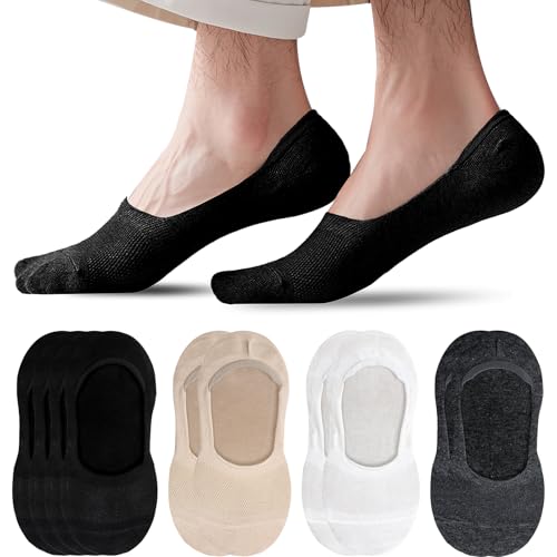 Soleeya 10 Paar Füßlinge Damen Herren 39-45, Unsichtbare Sneaker Socken mit Silikon Ferse Rutschfest Atmungsaktiv Mesh No Show Socken Herren Baumwolle Füsslinge Sommer von Soleeya