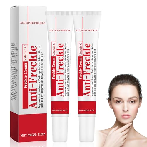 Altersflecken Creme Gegen Dunkle Flecken - 2 Stück Pigmentflecken Entferner Gesicht - Anti Aging Skin Lightening Cream - Anti Pigmentflecken Gesicht mit Vitamin C - Anti Freckle Cream Damen von Soleneva