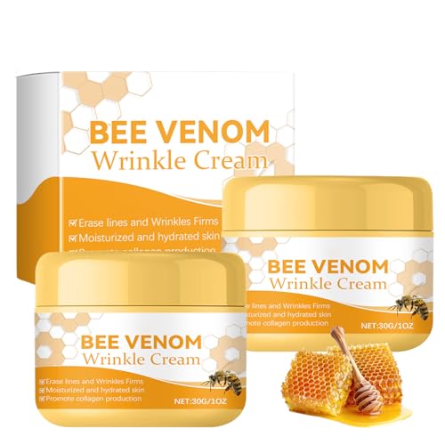 Soleneva Bienengift Creme Gegen Falten, Bee Venom Gesichtscreme, Bienengiftsalbe Für Straffere Haut, Anti Falten Gesichtscreme Für Damen, Anti Aging Feuchtigkeitspflege, Tagespflege Für Alle Hauttypen von Soleneva