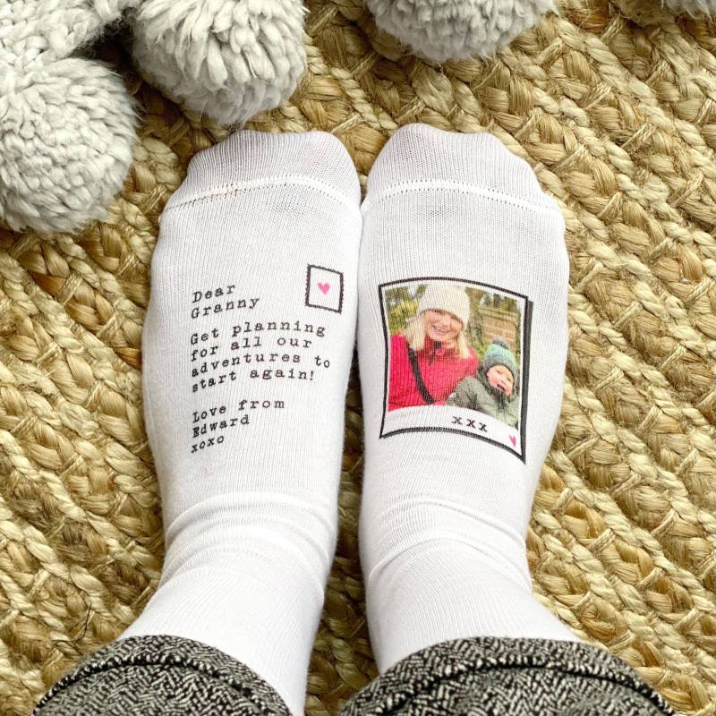 Personalisierte Foto Socken Oma Geschenk Von Enkelkindern von Solesmith