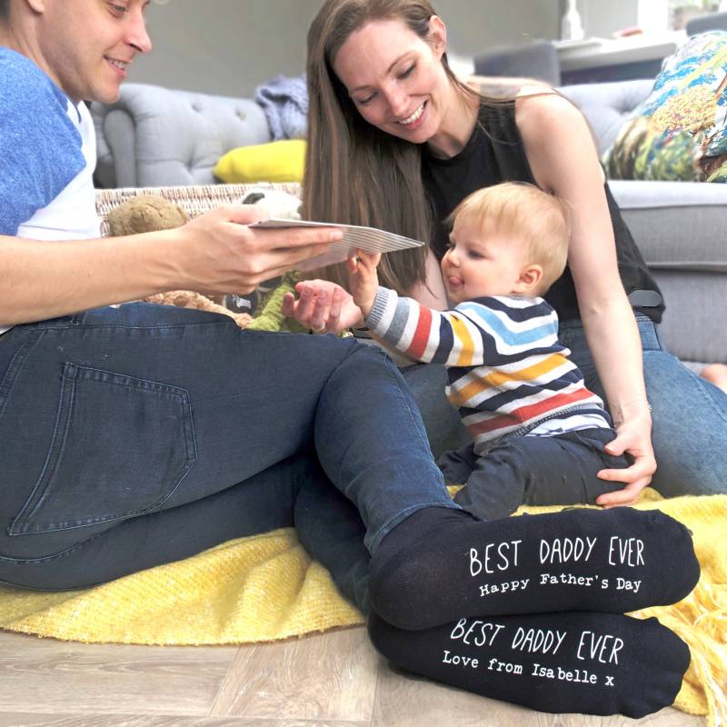 Personalisierte Best Daddy Ever Socken | Für Papa Vatertagsgeschenk Besten Geschenke Frischgebackener Von Den Kindern Andenken von Solesmith