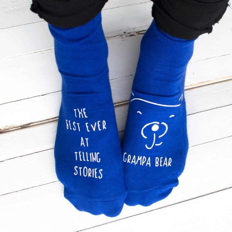 Personalisierte Best Story Teller Bear Socken | Vatertag Kleine Kinder Geschenke Von Den Kindern Süße Für Papa Unvergessliche von Solesmith