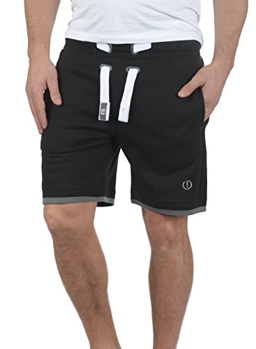 Solid BenjaminShorts Herren Sweatshorts Kurze Hose Jogginghose Mit Fleece-Innenseite Und Kordel Regular Fit, Größe:M, Farbe:Black (9000) von Solid