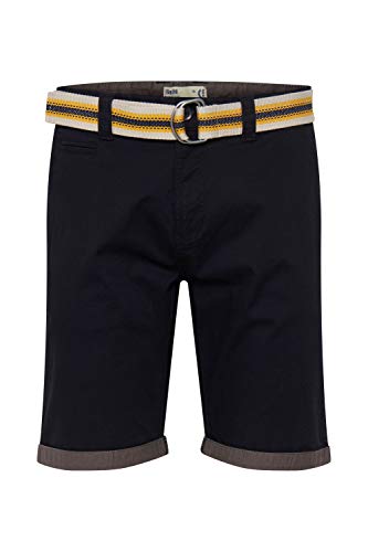 !Solid SDLagos Herren Chino Shorts Bermuda Kurze Hose mit Gürtel und Stretch Regular Fit, Größe:L, Farbe:Black (9000) von !Solid