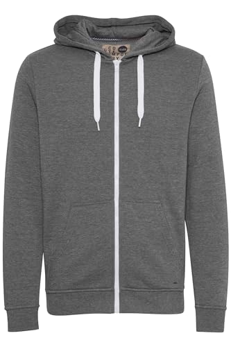 Solid Olli Ziphood Herren Sweatjacke Kapuzenjacke Hoodie Mit Kapuze Reißverschluss Und Fleece-Innenseite, Größe:L, Farbe:Grey Melange (8236) von Solid