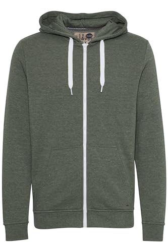 Solid Olli Ziphood Herren Sweatjacke Kapuzenjacke Hoodie Mit Kapuze Reißverschluss Und Fleece-Innenseite, Größe:S, Farbe:Climb Ivy Melange (8785) von Solid