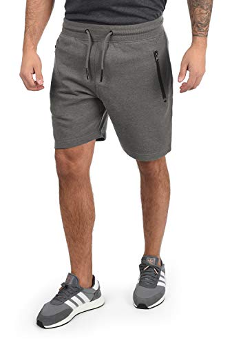 Solid Taras Herren Sweatshorts Kurze Hose Jogginghose Mit Verschließbaren Eingriffstaschen Und Kordel Regular Fit, Größe:XL, Farbe:Grey Melange (8236) von Solid