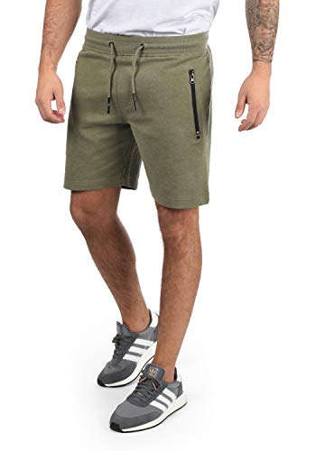 Solid Taras Herren Sweatshorts Kurze Hose Jogginghose Mit Verschließbaren Eingriffstaschen Und Kordel Regular Fit, Größe:XL, Farbe:Ivy Green Melange (8797) von Solid