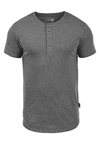 !Solid Thai Herren T-Shirt Kurzarm Shirt Mit Grandad-Ausschnitt, Größe:M, Farbe:Black (9000) von Solid