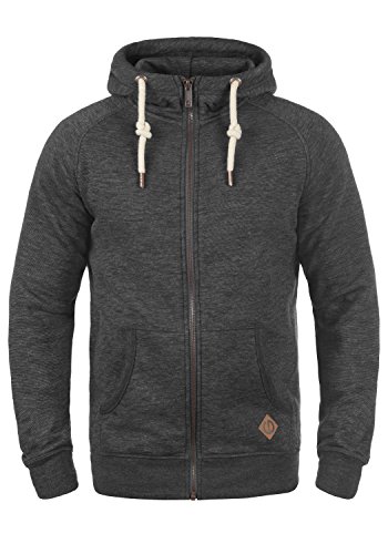 !SOLID SDVitu Zip-Hoodie Herren Sweatjacke Kapuzenjacke Hoodie mit Kapuze und Reißverschluss, Größe:S, Farbe:Med Grey (8254) von !Solid