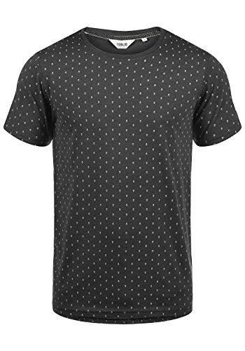 Solid Aaron Herren T-Shirt Kurzarm Shirt Mit Rundhals-Ausschnitt Und All-Over-Print, Größe:XL, Farbe:Dark Grey Melange (8288) von Solid