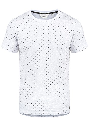 Solid Aaron Herren T-Shirt Kurzarm Shirt Mit Rundhals-Ausschnitt Und All-Over-Print, Größe:XXL, Farbe:White (0001) von Solid