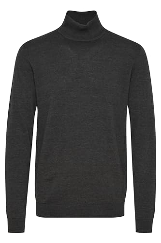 Solid Agrio Herren Rollkragenpullover Pullover mit Rollkragen, Größe:XXL, Farbe:Dark Grey Melange (1940071) von Solid