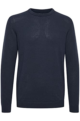 !Solid Alagro Herren Strickpullover Feinstrick Pullover aus 100% Baumwolle, Größe:3XL, Farbe:Insignia Blue (194010) von !Solid