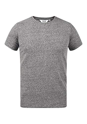 Solid Alarico Herren T-Shirt Kurzarm Shirt mit Print und Rundhalsausschnitt, Größe:M, Farbe:Dark Grey Melange (8288) von Solid