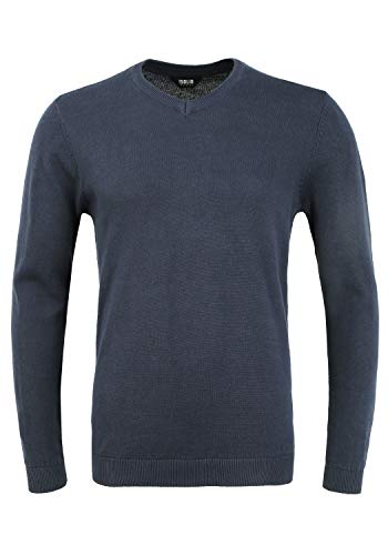 !Solid Alegre Herren Strickpullover Feinstrick Pullover mit V-Ausschnitt, Größe:XXL, Farbe:Insignia Blue (194010) von !Solid