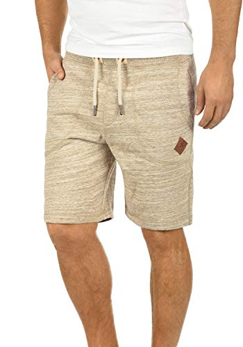 !Solid SDAris Herren Sweatshorts Kurze Hose Jogginghose mit Melierung Kordel Eingrifftaschen Baumwollmischung Regular fit, Größe:L, Farbe:Dune (5409) von !Solid