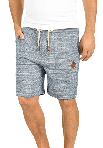 !Solid Aris Herren Sweatshorts Kurze Hose Jogginghose Mit Melierung Und Kordel Regular Fit, Größe:L, Farbe:Insignia Blue (1991) von !Solid