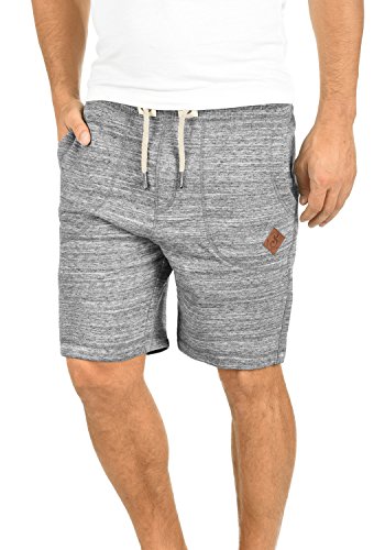 !Solid SDAris Herren Sweatshorts Kurze Hose Jogginghose mit Melierung Kordel Eingrifftaschen Baumwollmischung Regular fit, Größe:S, Farbe:Light Grey Melange (8242) von !Solid