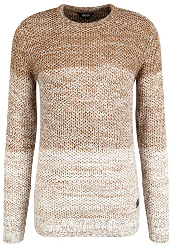 !Solid Ayton Herren Strickpullover Grobstrick Pullover mit Rundhalsausschnitt, Größe:XL, Farbe:Tiger's Eye Melange (1710381) von !Solid