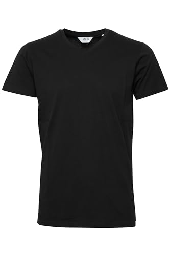 Solid Bedo Herren T-Shirt Kurzarm Shirt Mit V-Ausschnitt Aus 100% Baumwolle, Größe:XXL, Farbe:Black (9000) von Solid