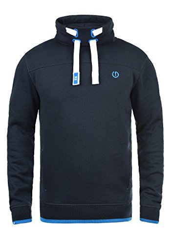 Solid Benjamin Herren Sweatshirt Pullover Pulli Mit Stehkragen Und Fleece-Innenseite, Größe:M, Farbe:Insignia Blue (1991) von Solid