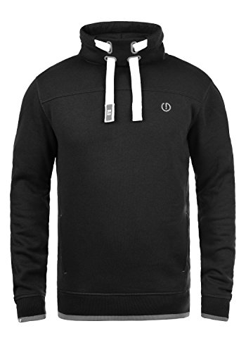 Solid Benjamin Herren Sweatshirt Pullover Pulli Mit Stehkragen Und Fleece-Innenseite, Größe:XL, Farbe:Black (9000) von Solid