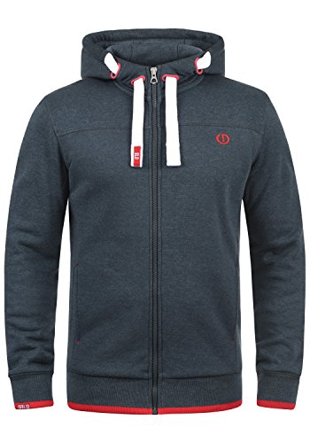 Solid Benjamin Zip Sweatjacke, Größe:XXL, Farbe:Insignia Blue Melange (8991) von Solid