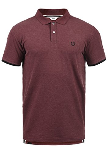 Solid BenjaminPolo Herren Poloshirt Polohemd T-Shirt Shirt Mit Polokragen, Größe:S, Farbe:Wine Red Melange (8985) von Solid