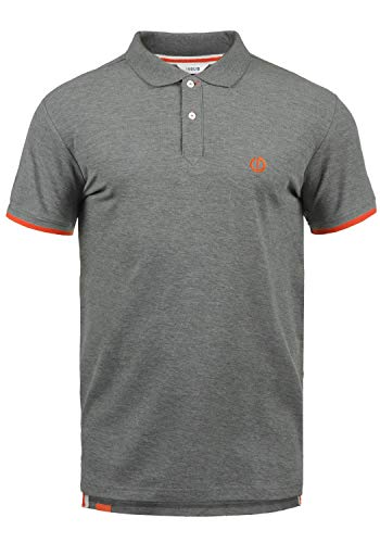 Solid BenjaminPolo Herren Poloshirt Polohemd T-Shirt Shirt Mit Polokragen, Größe:S, Farbe:Grey Melange (8236) von Solid