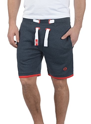 Solid BenjaminShorts Herren Sweatshorts Kurze Hose Jogginghose Mit Fleece-Innenseite Und Kordel Regular Fit, Größe:XL, Farbe:Insignia Blue Melange (8991) von Solid