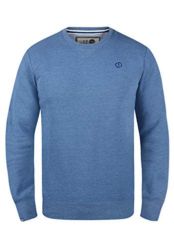 Solid Benn O-Neck Herren Sweatshirt Pullover Pulli Mit Rundhalsausschnitt, Größe:L, Farbe:Faded Blue Melange (1542M) von Solid