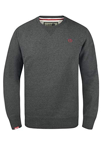 Solid Benn O-Neck Herren Sweatshirt Pullover Pulli Mit Rundhalsausschnitt, Größe:L, Farbe:Med Grey (8254) von Solid