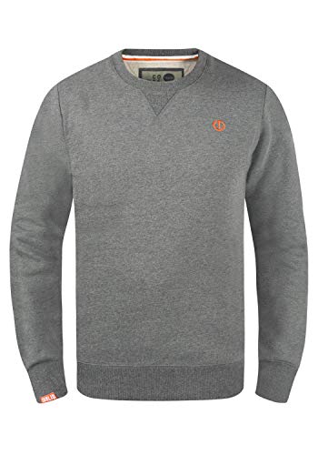 Solid Benn O-Neck Herren Sweatshirt Pullover Pulli Mit Rundhalsausschnitt, Größe:M, Farbe:Grey Melange (8236) von Solid