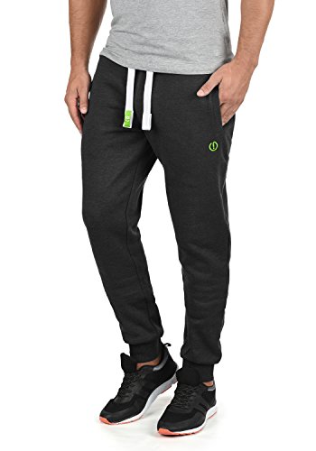 !Solid SDBenn Herren Sweatpants Jogginghose Sporthose mit Fleece-Innenseite Kordelzug Label-Details Baumwollmischung Regular fit, Größe:M, Farbe:Dark Grey Melange (8288) von !Solid