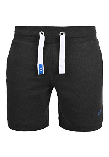 Solid SDBennShorts Herren Sweatshorts Kurze Hose Jogginghose mit Fleece-Innenseite und Kordel, Größe:2XL, Farbe:Dark Grey Melange (8999) von Solid