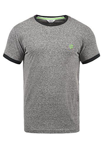 Solid BennTee Herren T-Shirt Kurzarm Shirt Mit Rundhalsausschnitt Aus 100% Baumwolle, Größe:L, Farbe:Dark Grey Melange (8288) von Solid