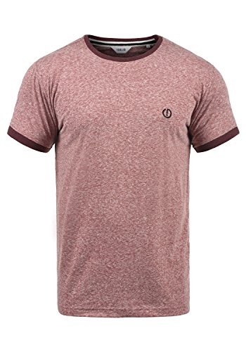 Solid BennTee Herren T-Shirt Kurzarm Shirt Mit Rundhalsausschnitt Aus 100% Baumwolle, Größe:XL, Farbe:Wine Red Melange (8985) von Solid