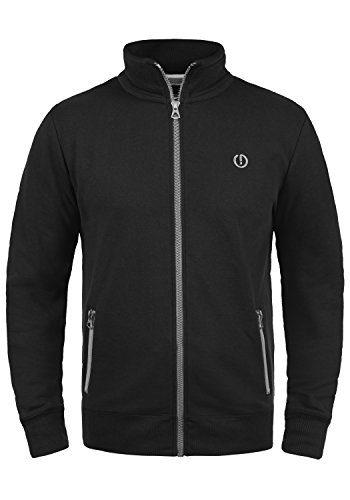 !SOLID SDBennTrack Herren Sweatjacke Cardigan mit Reißverschluss und Stehkragen, Größe:L, Farbe:Black (9000) von Solid