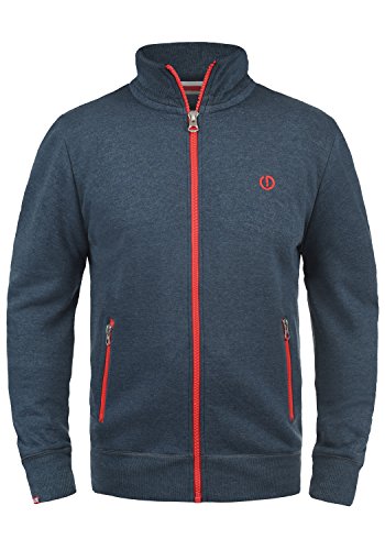 !SOLID SDBennTrack Herren Sweatjacke Cardigan mit Reißverschluss und Stehkragen, Größe:S, Farbe:Insignia Blue Melange (8991) von Solid