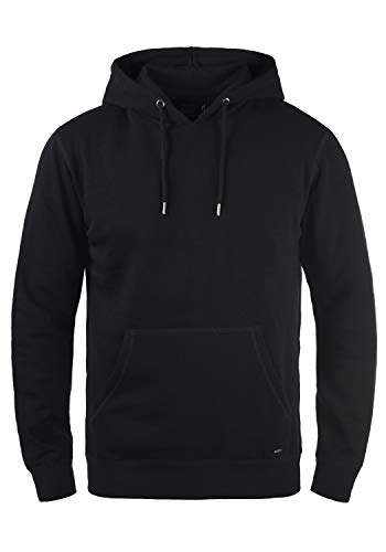 Solid Bert Herren Kapuzenpullover Hoodie Pullover Mit Kapuze Und Fleece-Innenseite, Größe:L, Farbe:Black (9000) von Solid