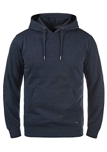 Solid Bert Herren Kapuzenpullover Hoodie Pullover Mit Kapuze Und Fleece-Innenseite, Größe:L, Farbe:Insignia Blue Melange (8991) von Solid