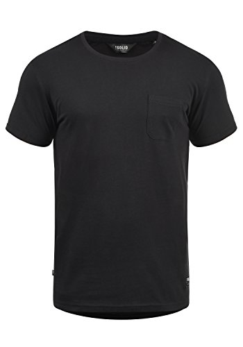 Solid Bob Herren T-Shirt Kurzarm Shirt Mit Rundhalsausschnitt, Größe:XXL, Farbe:Black (9000) von Solid